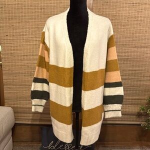 Cozy co. By crazy casual, size large open cardigan. Very soft, gently warn.